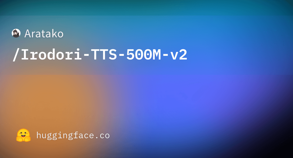 Irodori-TTS-500M v2