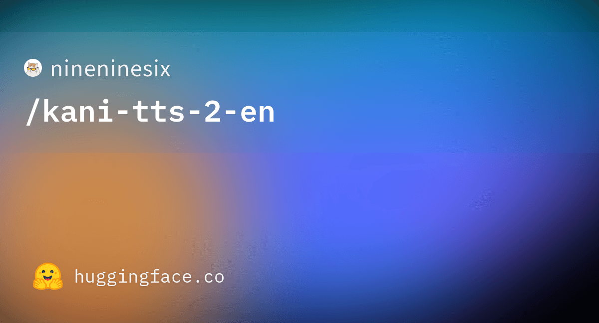 Kani-TTS-2 (English)